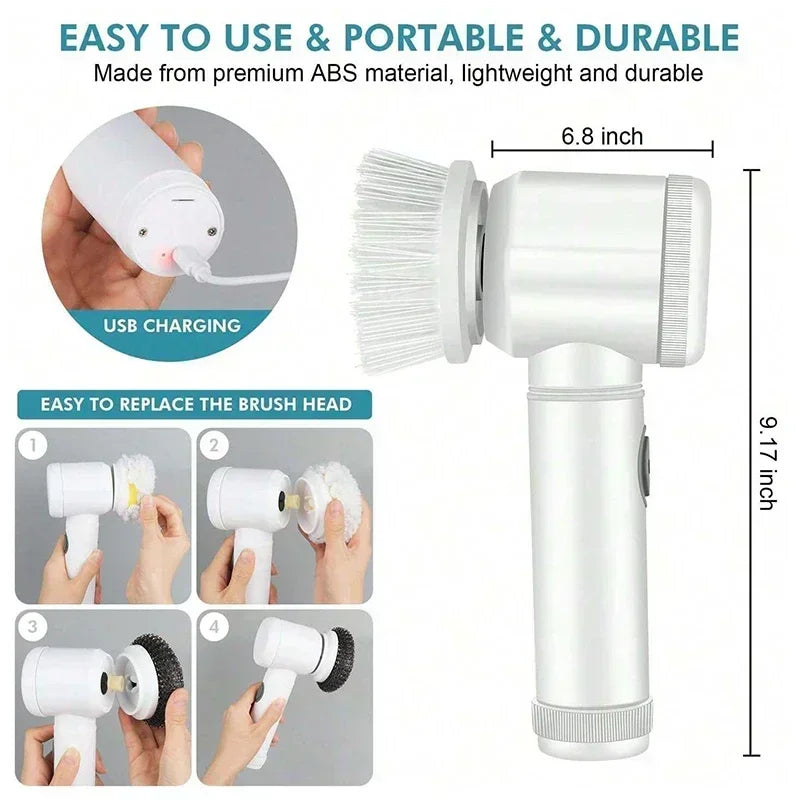 CleanPro X – Brosse Électrique de Nettoyage Sans Fil Rechargeable